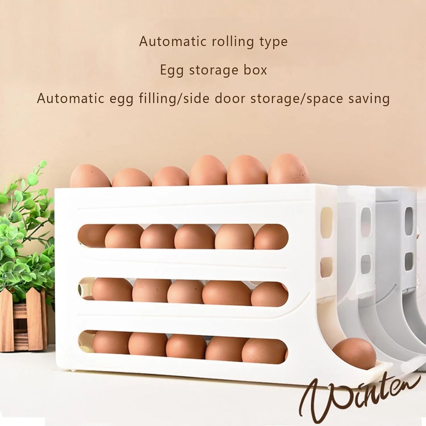 4 Tier Fridge Egg Storage