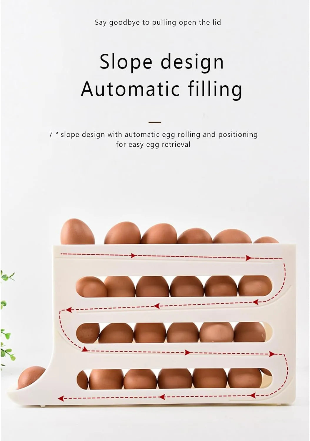 4 Tier Fridge Egg Storage