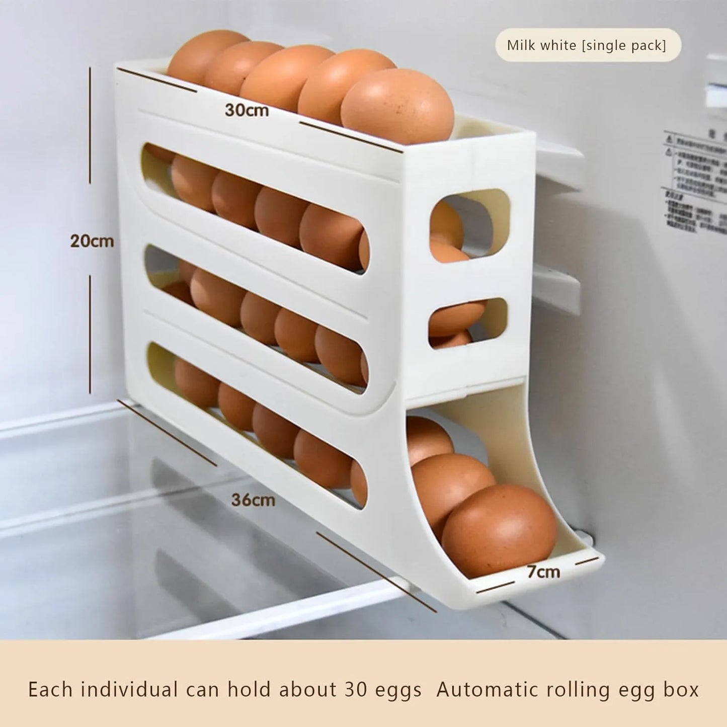 4 Tier Fridge Egg Storage